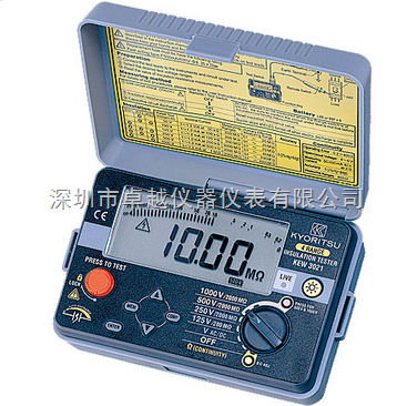 日本共立KEW 3021/3022/3023绝缘电阻表 深圳市卓越仪器仪表的专业解决方案